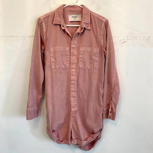 ONE TEASPOON FREE PEOPLE mauve prophecy western style romper - Picture 3 of 8